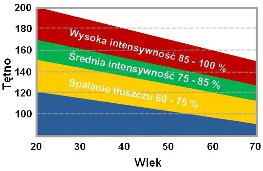 CrossFit trening spalanie kalorii wykres