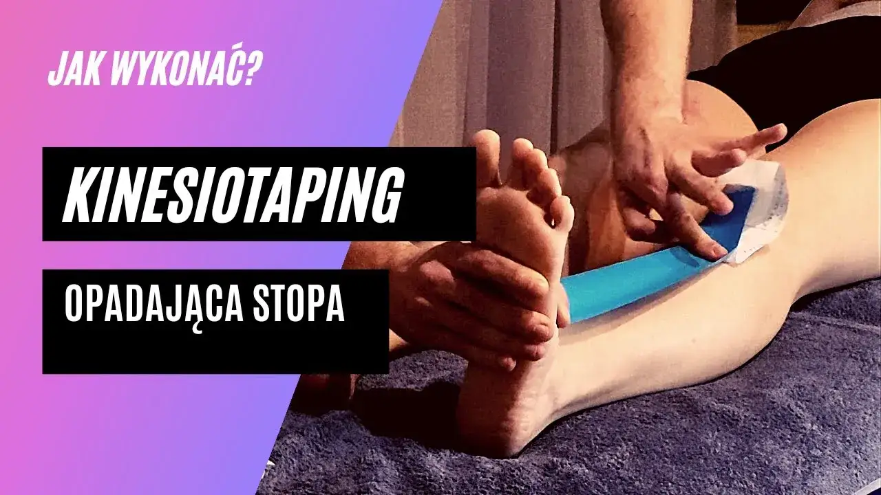 ćwiczenia na opadającą stopę z taśmą
